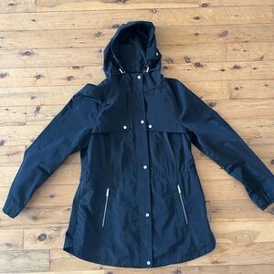 Women's Black Calvin Klein Water Resistant Jacket